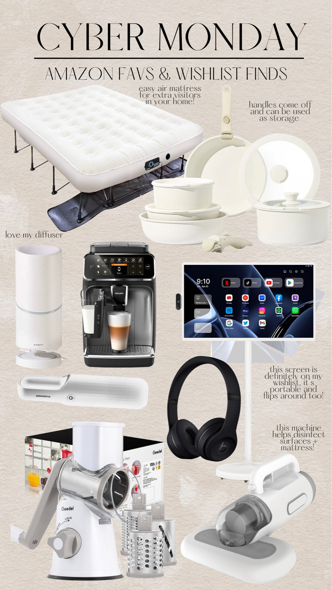 CYBER MONDAY DEALS - home, kitchen, tech must haves and wishlist 

#LTKCyberWeek #LTKsalealert #LTKhome