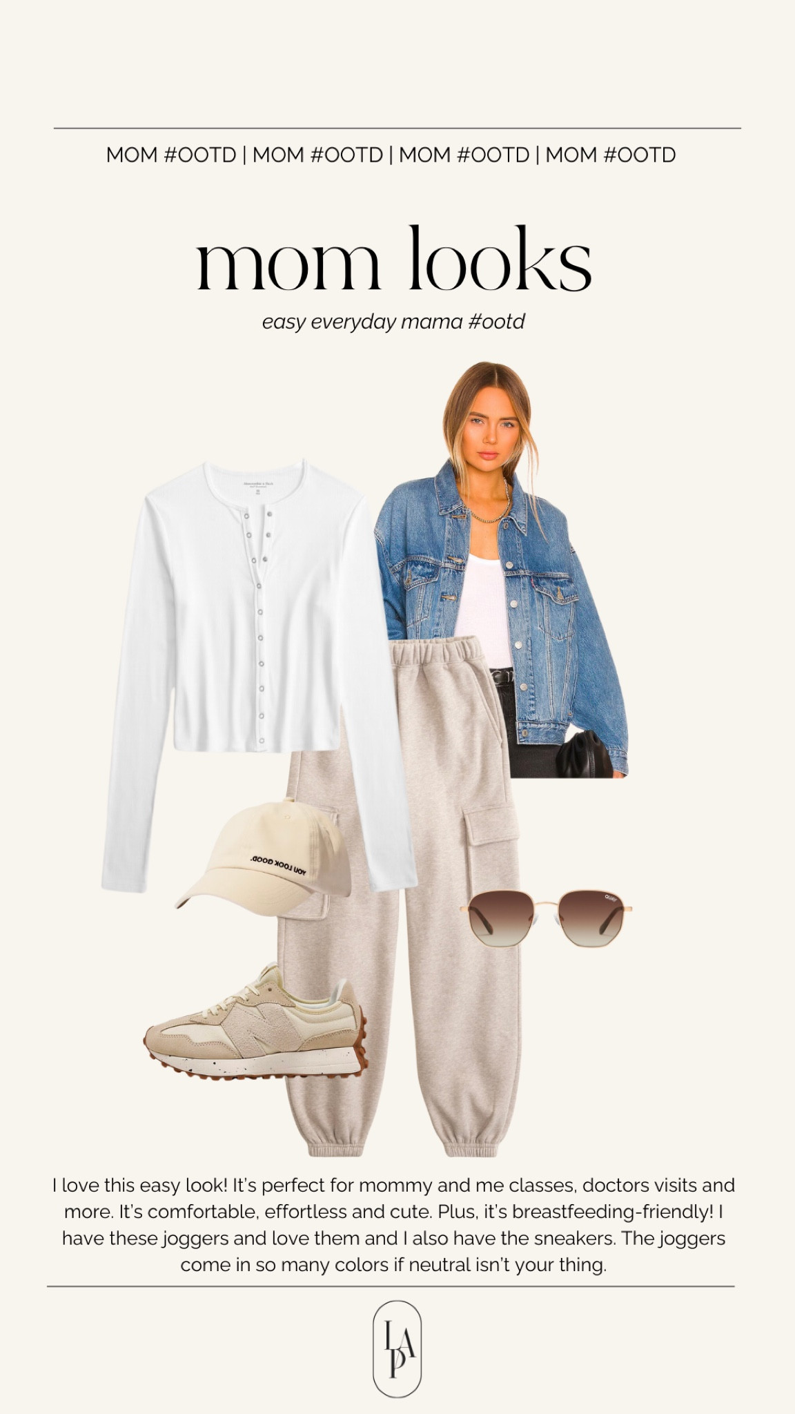 An easy everyday mama outfit of the day 

Mom outfit, mom look, Abercrombie look 

#LTKfindsunder50 #LTKstyletip #LTKfindsunder100