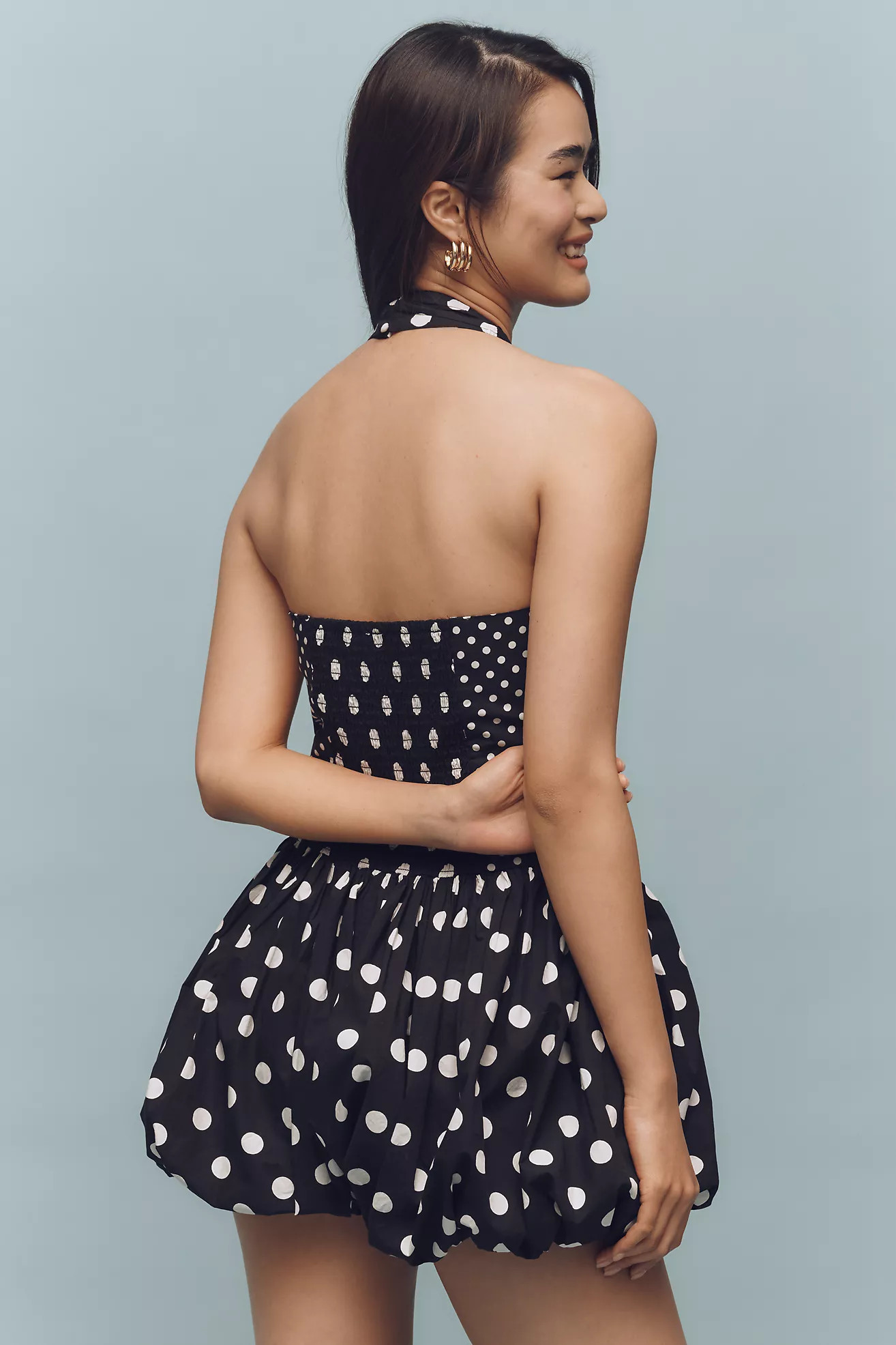 Maeve Polka Dot Halter V-Neck Bubble-Hem RomperMaeve
  


  


  


  


  

Write a Review Revie... | Anthropologie (US)