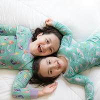 Shark Soiree Two-Piece Bamboo Viscose Pajama Set | Little Sleepies