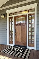 DII CAMZ34075 Hello Coir Doormat, 18 x 30, Black | Amazon (US)