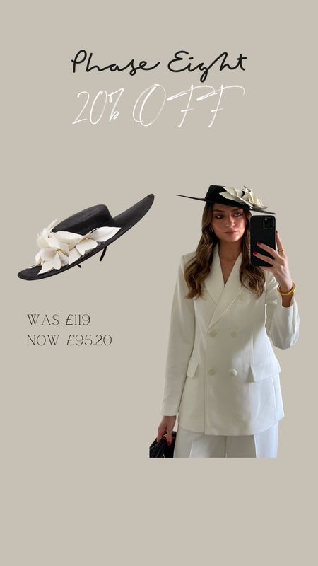 Phase eight 20% off
Fascinator hat perfect for a wedding or the races 


#LTKeurope #LTKSeasonal
