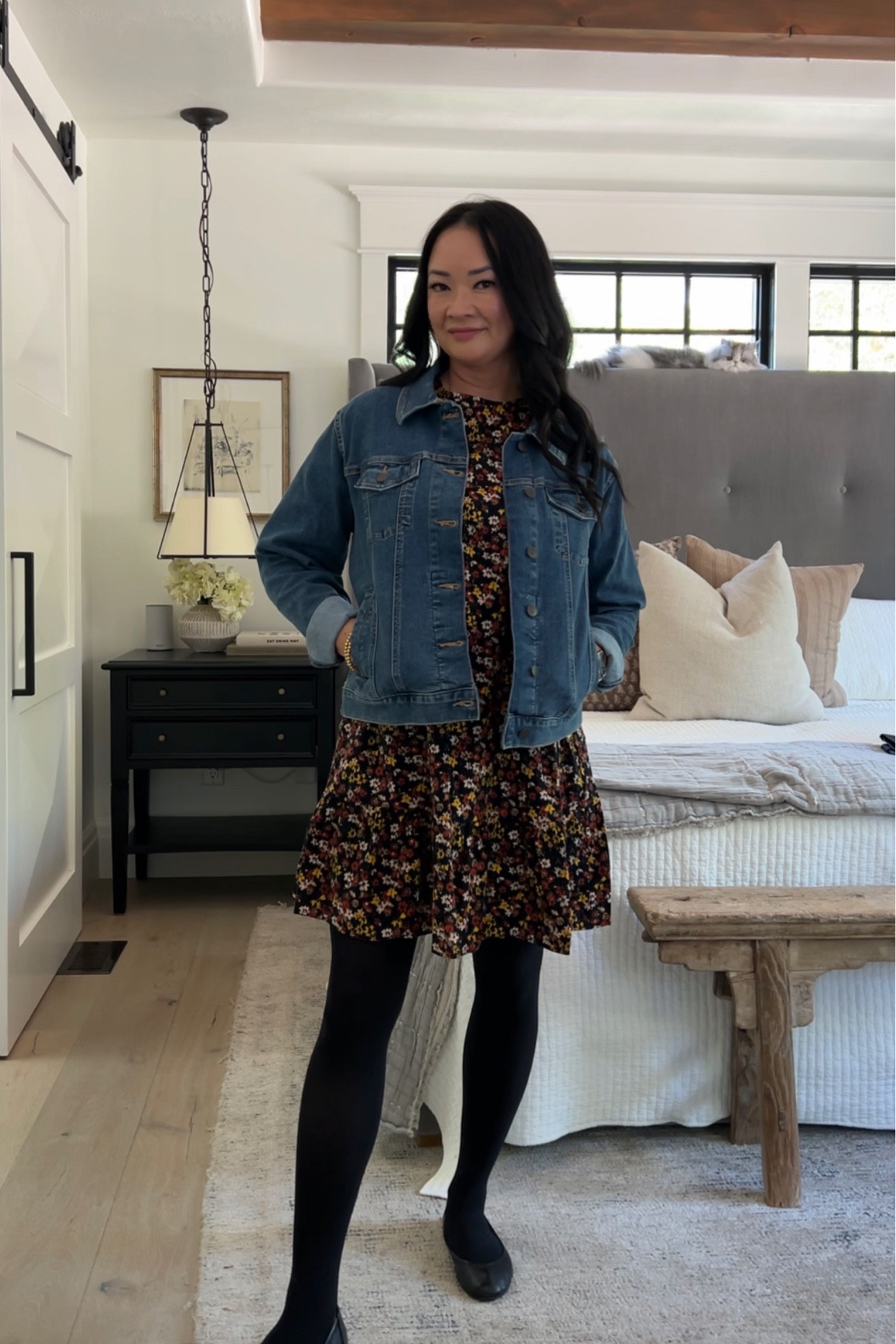 Affordable fall fashion from @walmartfashion !  This entire outfit is only $60!  🙌

#walmartfashion #walmartfind dress, outfits, sweater weather, cozy, cardigan, ballet flats

#LTKstyletip #LTKBacktoSchool #LTKSeasonal