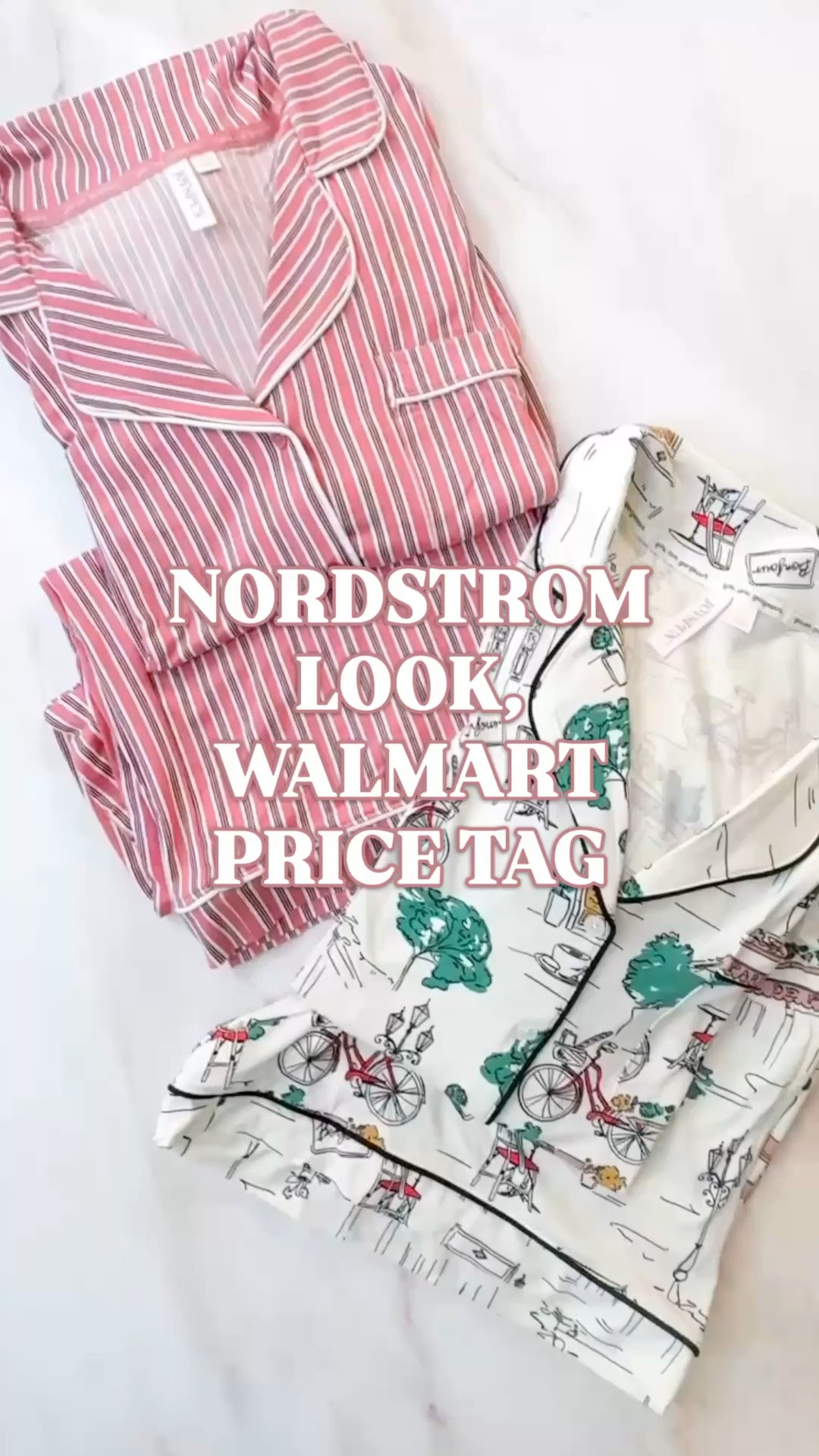 Nordstrom pajamas look for less | Walmart pajamas | Joyspun pajama set | matching pajamas | summer pajamas

These Walmart Joyspun pajama sets give that polished Nordstrom pajama look for way less. 

The notch collar top, full button front, chest pocket, contrast piping, short sleeves, relaxed fit, matching shorts, capri pants, elastic waist, side pockets, and soft stretchy Dreamy Soft fabric make these such an easy pajama drawer upgrade.

The short set is perfect for summer pajamas, warm weather sleepwear, vacation packing, beach trips, girls trips, bridal party pajamas, and everyday lounging. The capri pant set gives you that classic matching pajama look for cozy nights, travel pajamas, morning coffee, weekend lounging, and year-round sleepwear.

The 93% polyester and 7% spandex fabric feels soft, stretchy, lightweight, and machine washable, which makes these practical enough for everyday but still cute enough to feel like an intentional set. These are the kind of Walmart pajamas people grab in multiple prints because the price is good, the silhouette looks elevated, and the prints feel so giftable.

If you love Nordstrom pajamas, Joyspun pajamas, matching pajama sets, button front pajamas, soft pajamas, short pajama sets, capri pajamas, summer sleepwear, travel pajamas, vacation pajamas, bridal party pajamas, and affordable designer-inspired sleepwear, these are such strong Walmart finds.

Nordstrom pajamas look for less, Nordstrom inspired pajamas, Walmart pajamas, Walmart pajama set, Joyspun pajamas, Joyspun pajama set, Dreamy Soft pajamas, pajama set women, matching pajama set, button front pajamas, notch collar pajamas, contrast piping pajamas, short pajama set, capri pajama set, summer pajamas women, soft pajamas, travel pajamas, vacation pajamas, bridal party pajamas, Walmart sleepwear, designer pajamas look for less

#LTKFindsUnder50 #MatchingPajamas #PreppyStyle #PajamaSet #LookForLess #PJSet #WalmartStyle #WalmartFinds

#LTKSeasonal #LTKHome #LTKmorningroutine