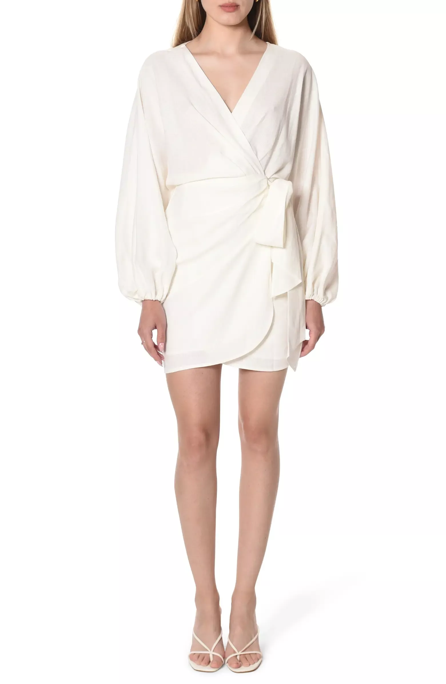 Amour Long Sleeve Linen Blend Wrap … curated on LTK