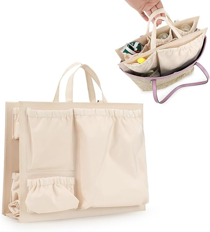 Lmbabter Removable Organizer Insert with Insulated Pocket,Updated Diaper Bag with 11 Total Pocket... | Amazon (US)