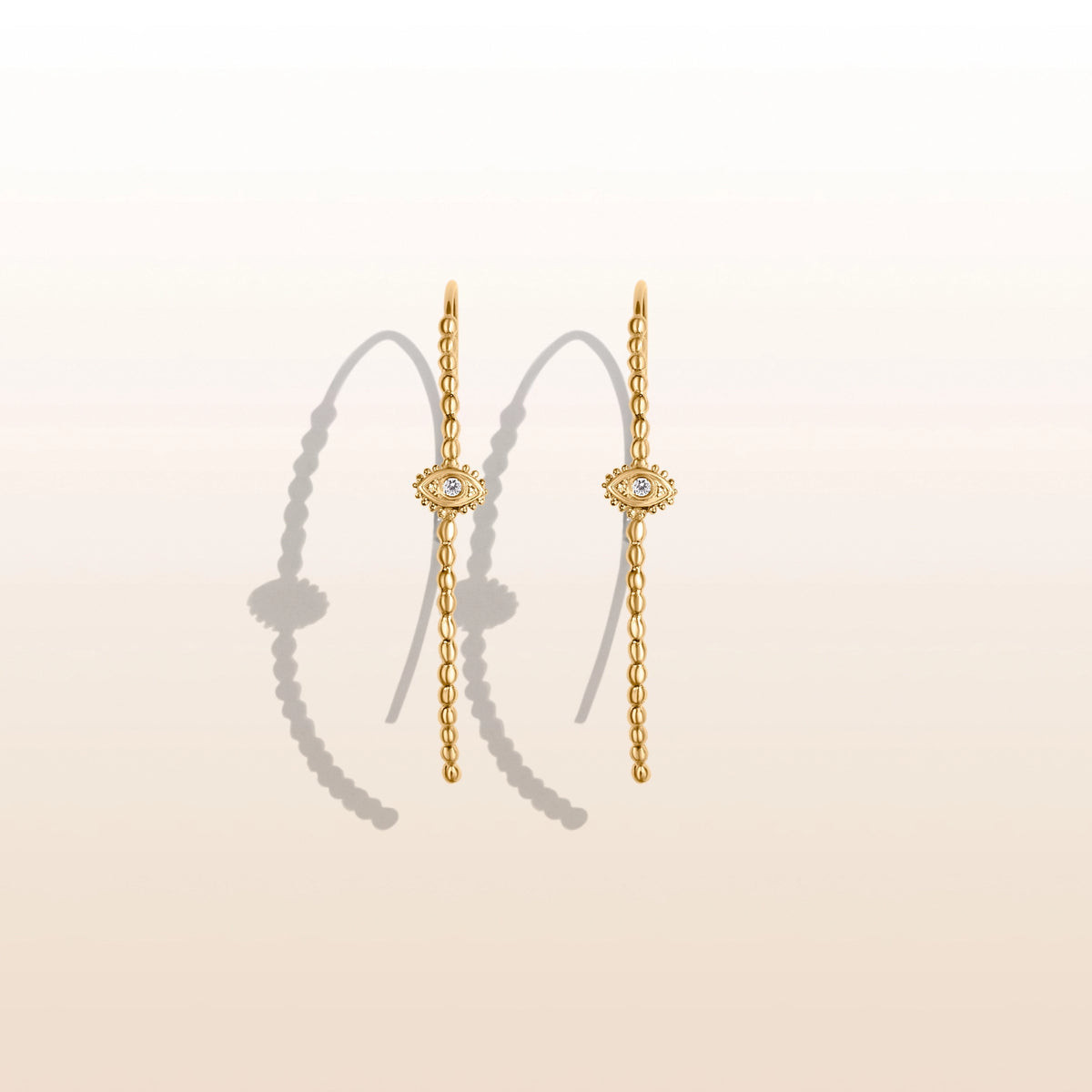 Divine Protection - Evil Eye Hoop Earrings | Karma and Luck