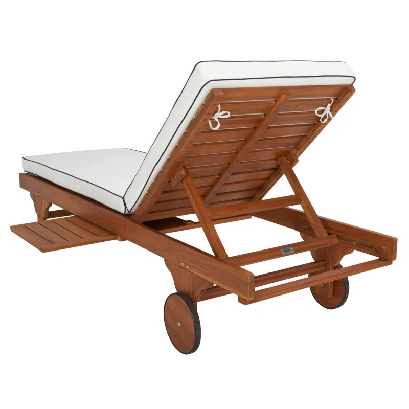 Jivera Outdoor Acacia Chaise Lounge | Wayfair North America