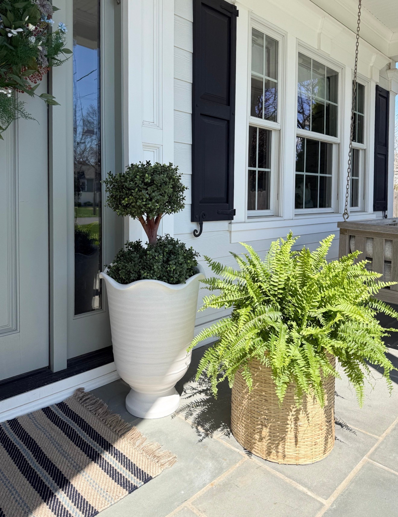 These @lowes planters are PERFRCT and under $50! Sure to sell out — grab them in both sizes while you can!! 

front porch decor ideas, outdoor planter styling, woven planter baskets, classic urn planters, topiary front porch, greenery wreath decor, layered outdoor decor, neutral exterior design, entryway curb appeal, outdoor greenery styling, welcoming front porch girlonthehudson

#LTKHome #LTKSeasonal #LTKdayinmylife