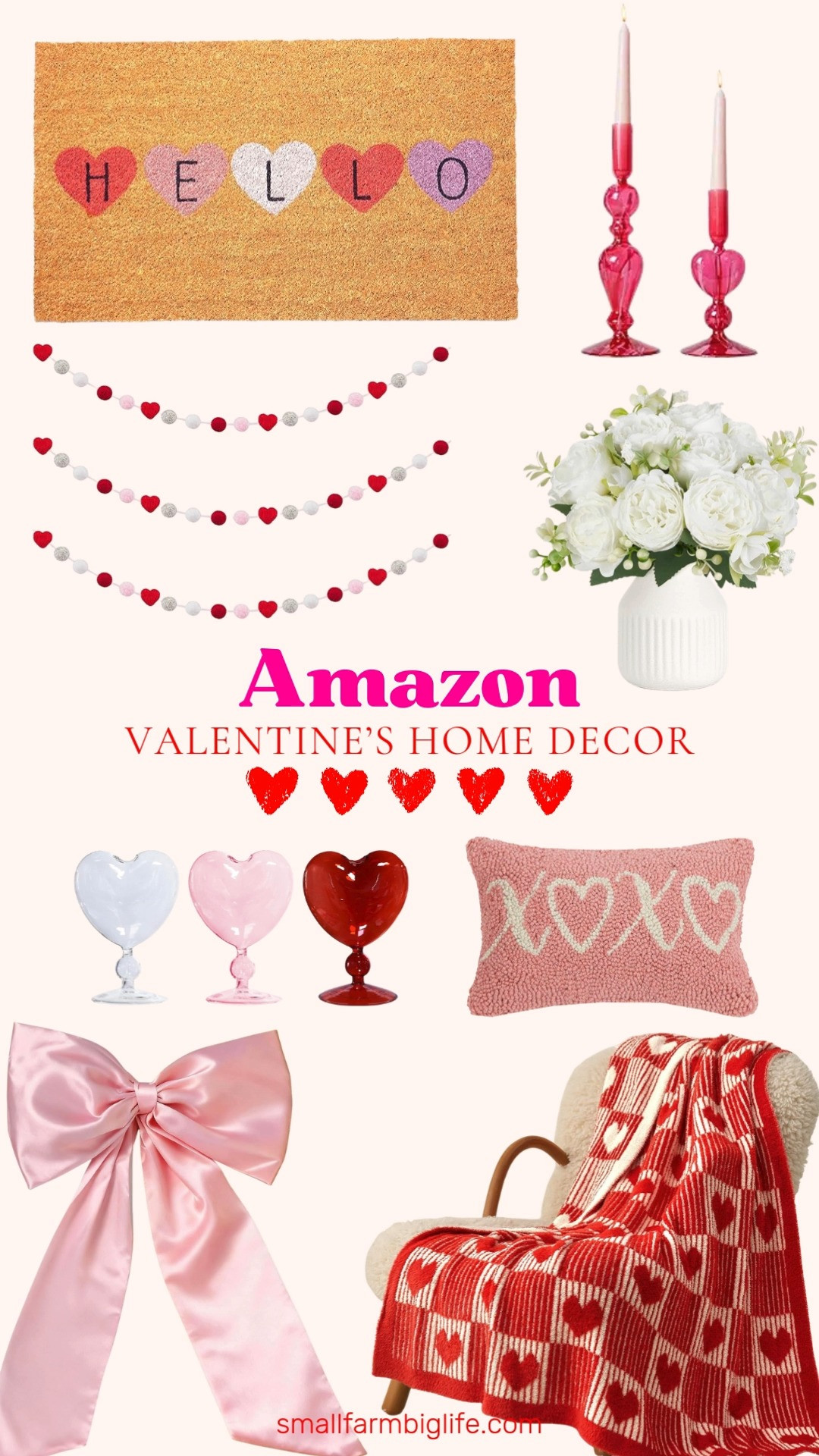 Amazon Valentine’s home decor to make your space feel extra welcoming 💕
From a sweet front door rug to heart details, cozy throws, and soft pink accents, these pieces add just the right touch of festive charm. Perfect for layering love throughout your home all February ❤️✨ 

 #LTKSeasonal #LTKHome #LTKFindsUnder50