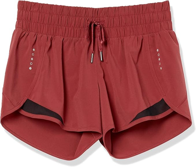 Amazon Essentials Women's Standard-Fit Ruched Waistband Woven Running Short (Previously Core 10) | Amazon (US)