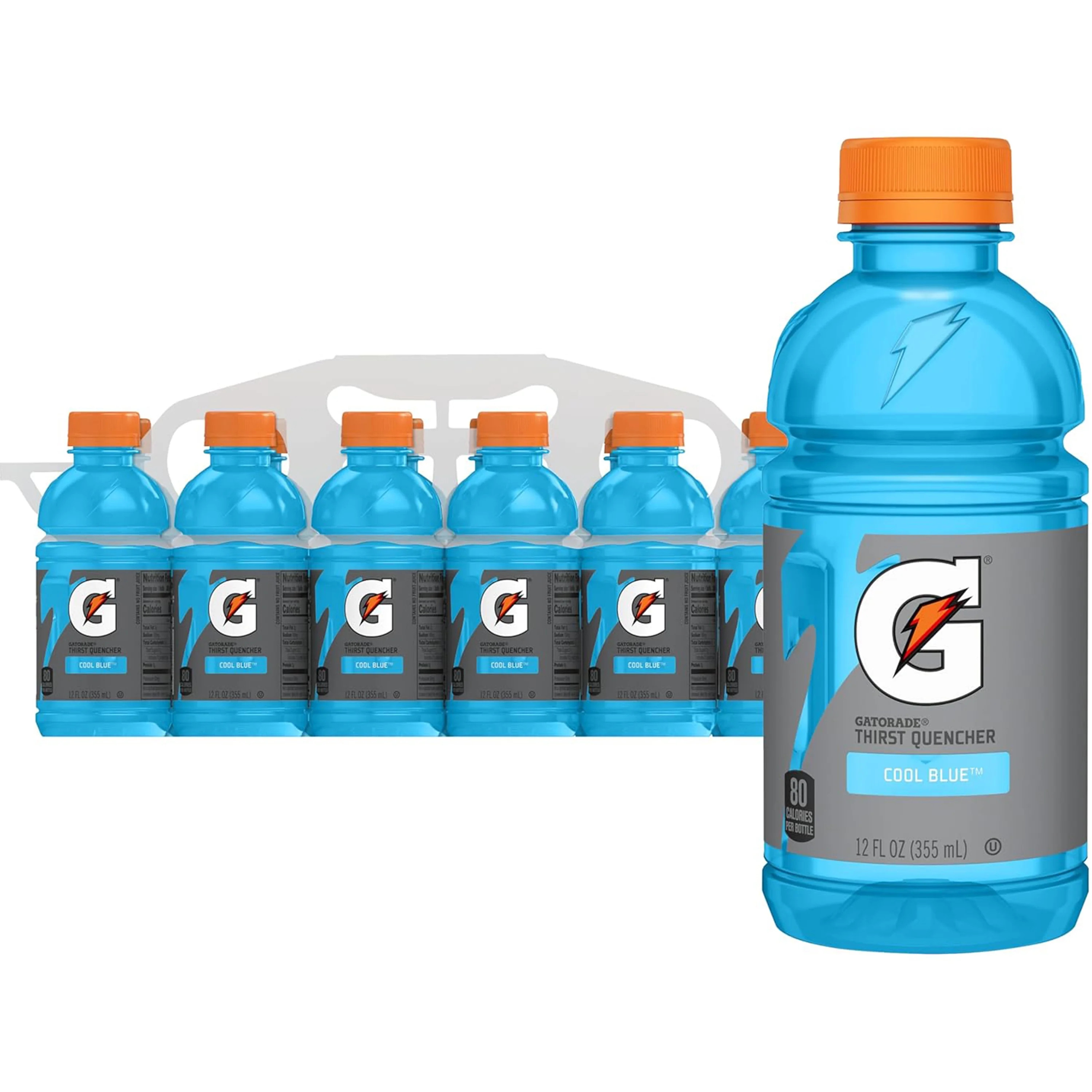 Gatorade Thirst Quencher Cool Blue Sports Drinks, 12 fl oz, 12 Count Bottles | Walmart (US)