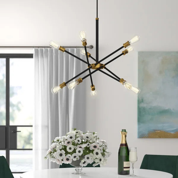Clarcona 10 - Light Unique / Statement Modern Linear Chandelier | Wayfair North America