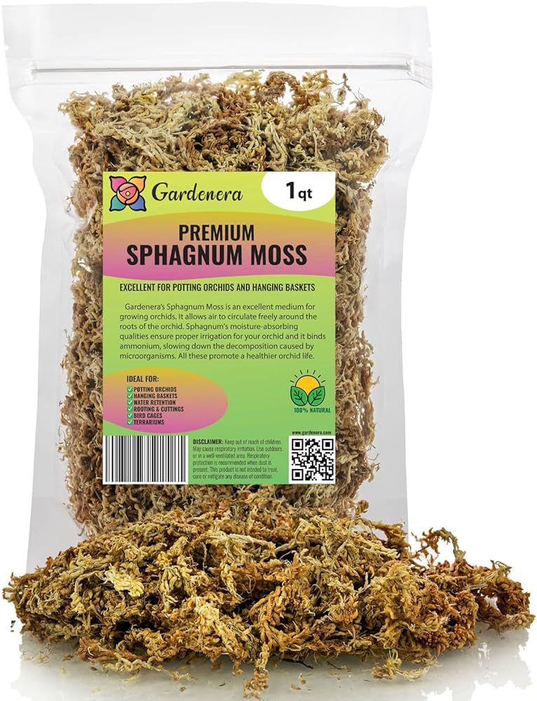 Premium New Zealand Sphagnum Moss by Gardenera - Organic Hand Mixed Long Fibered Sphagnum Moss Or... | Amazon (US)