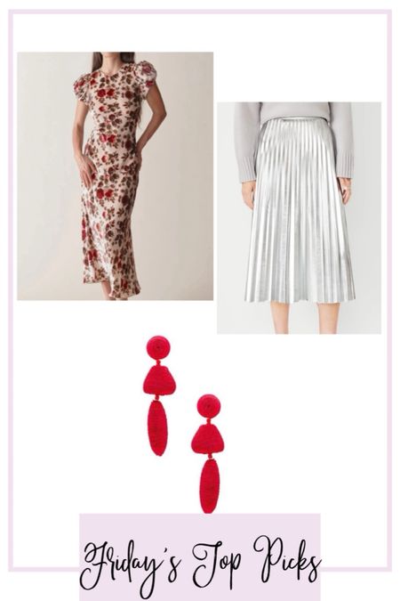 Holiday outfits.  Wedding guest dress. Silver skirt. Red earrings. 
.
.
.
...

#LTKstyletip #LTKwedding #LTKHoliday