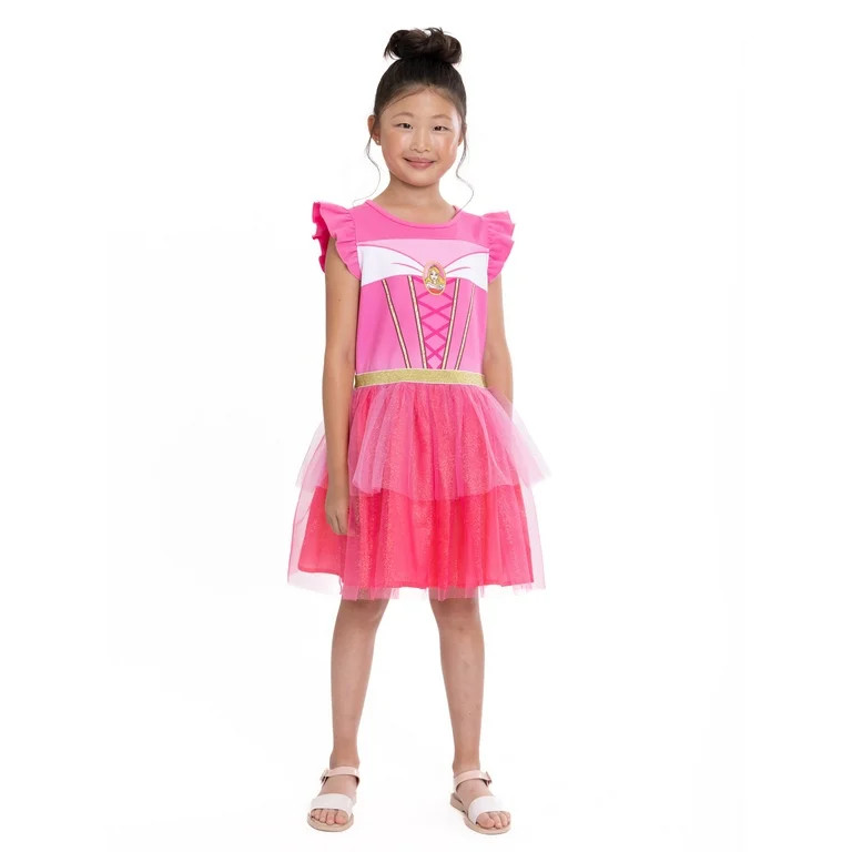 Disney Princess Girls Sleeping Beauty Cosplay Dress, Sizes 4-16 | Walmart (US)