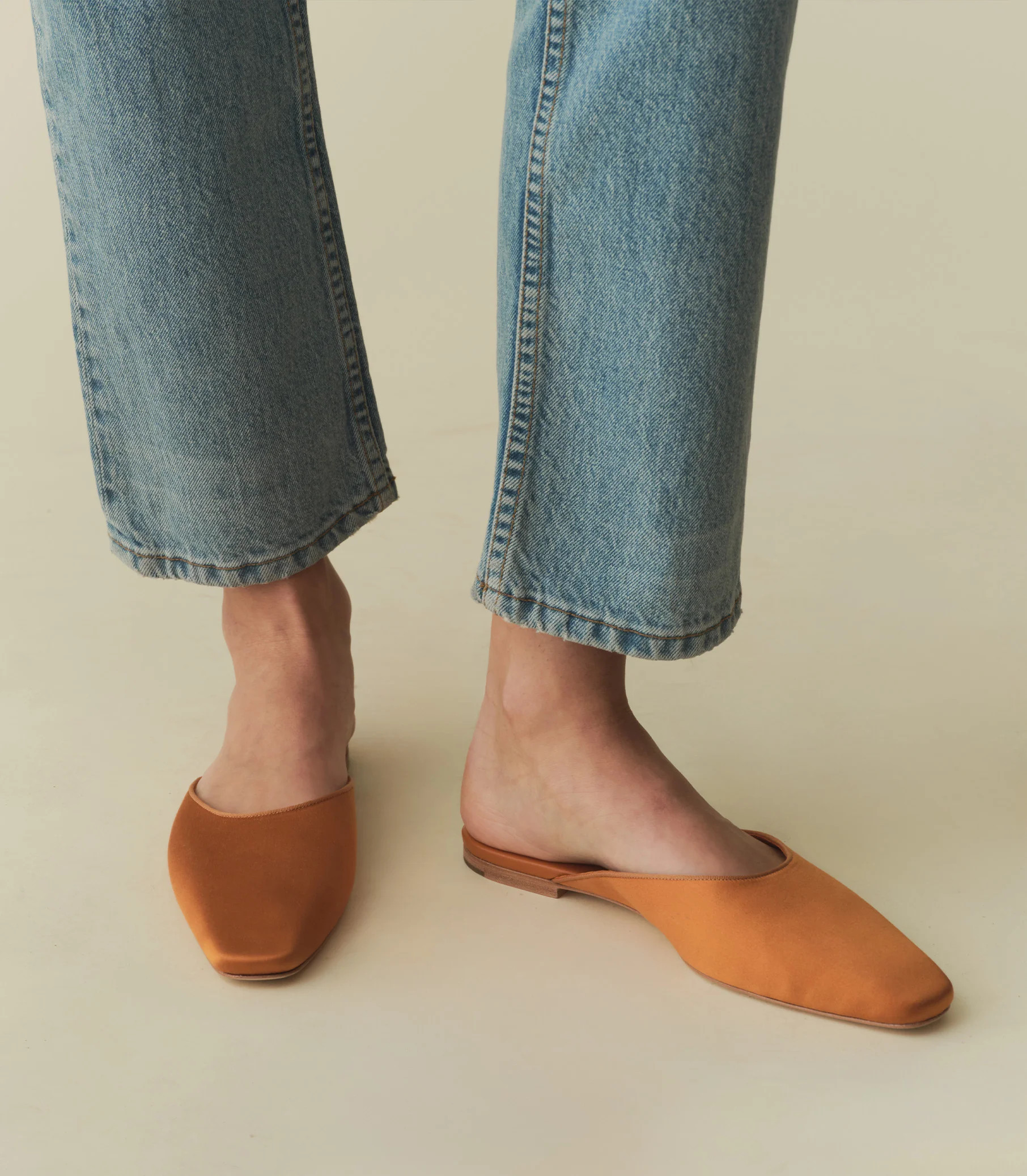 WREN MULE -- PAPRIKA SATIN | DOEN