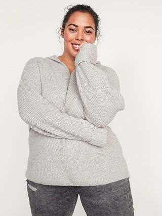 Textured Tunic Sweater Hoodie for Women | Old Navy (US)