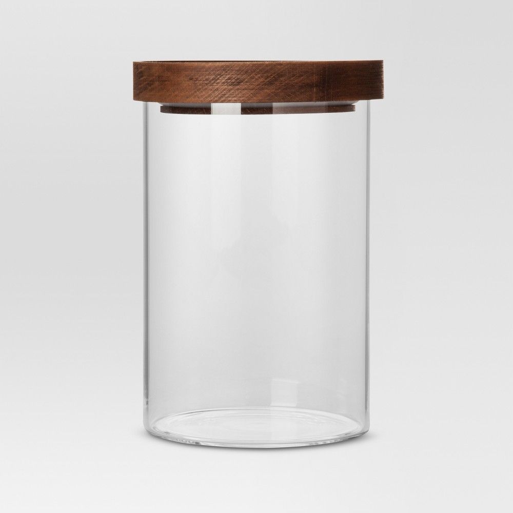 Medium Glass Storage Canister with Wood Lid - Threshold™ | Target
