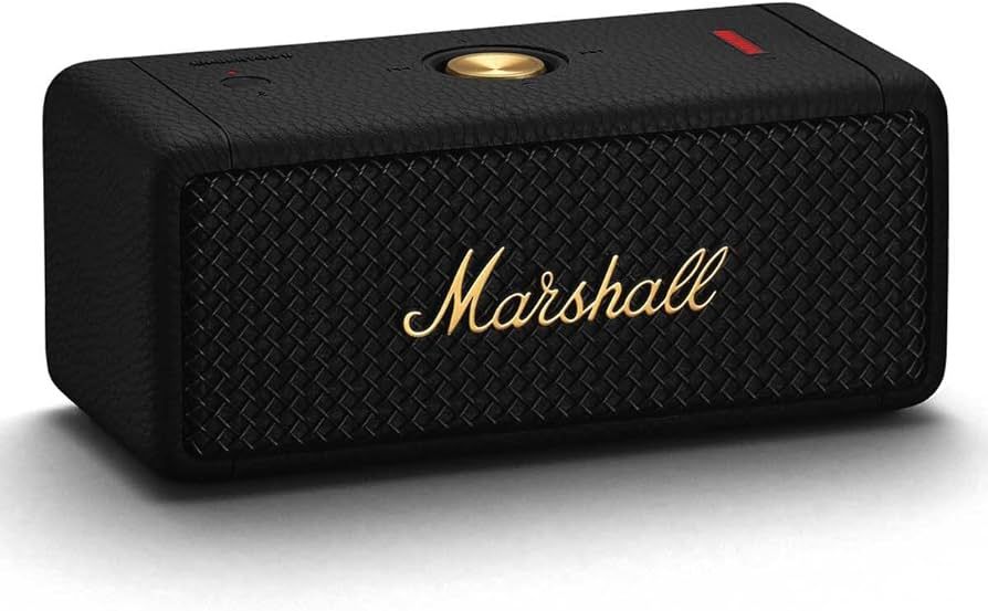 Marshall Emberton II Portable Bluetooth Speaker, Black & Brass | Amazon (US)