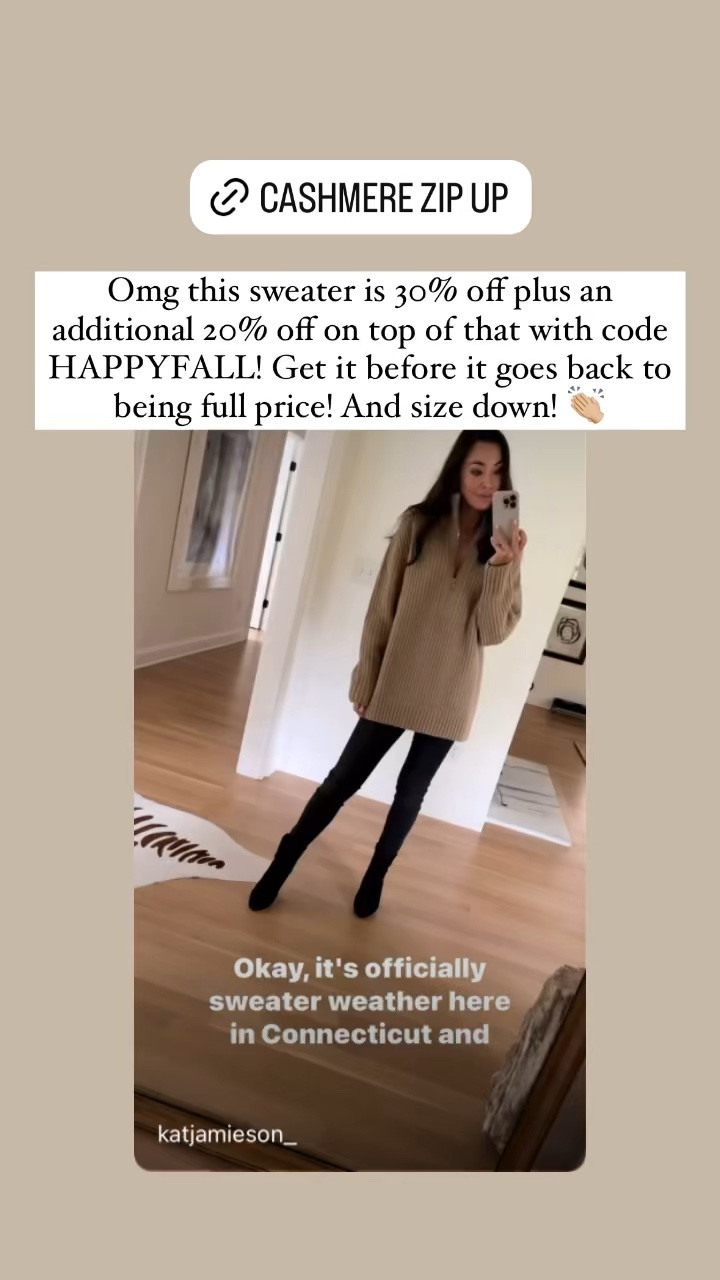 Don’t miss out on this sale before the sweater goes back to normal price! 

*Size down 

#LTKSaleAlert #LTKVideo #LTKSeasonal