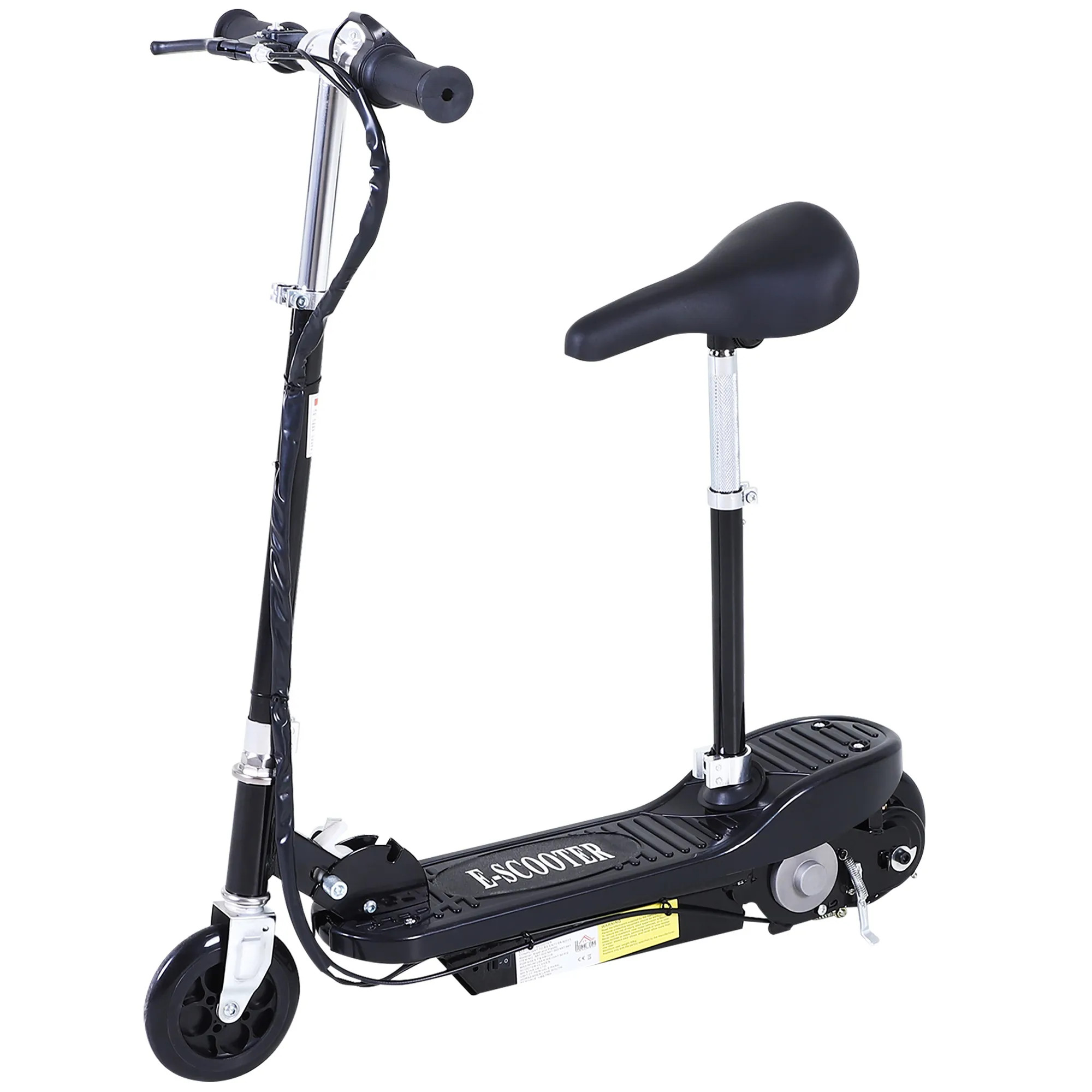 Sports Equipment | Teens Adult Ride on Powered Scooter with Adjustable Seat and Brake | HOMCOM | Debenhams UK