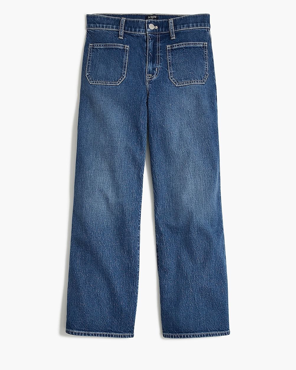 Wide-leg patch-pocket full-length jean | J.Crew Factory