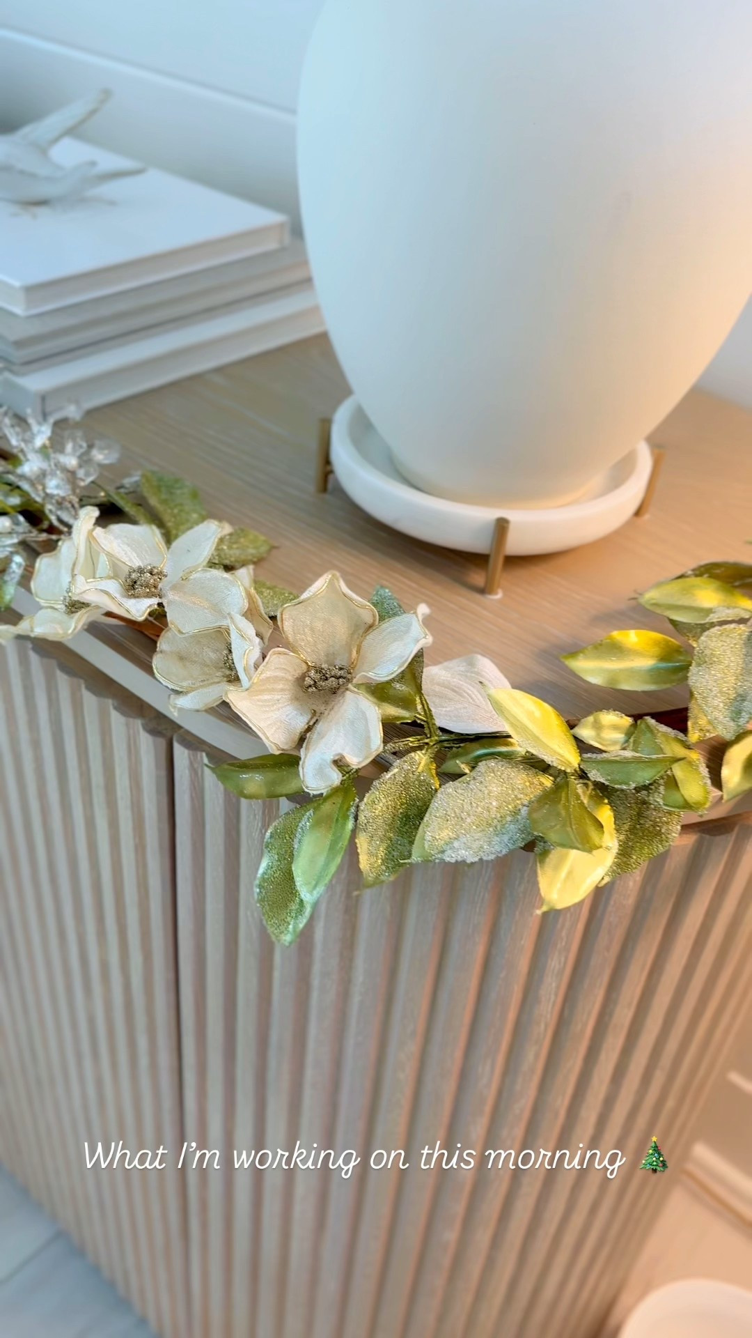 Layering stems for a sparkling holiday touch 🎄 Next up, adding a few ornaments & white birds  

#LTKHome #LTKSeasonal #LTKHoliday