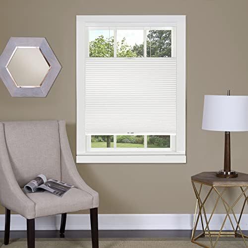 Cordless Room Darkening Cellular Pleated Window Shades - 35 Inch Width, 64 Inch Length - White - ... | Amazon (US)