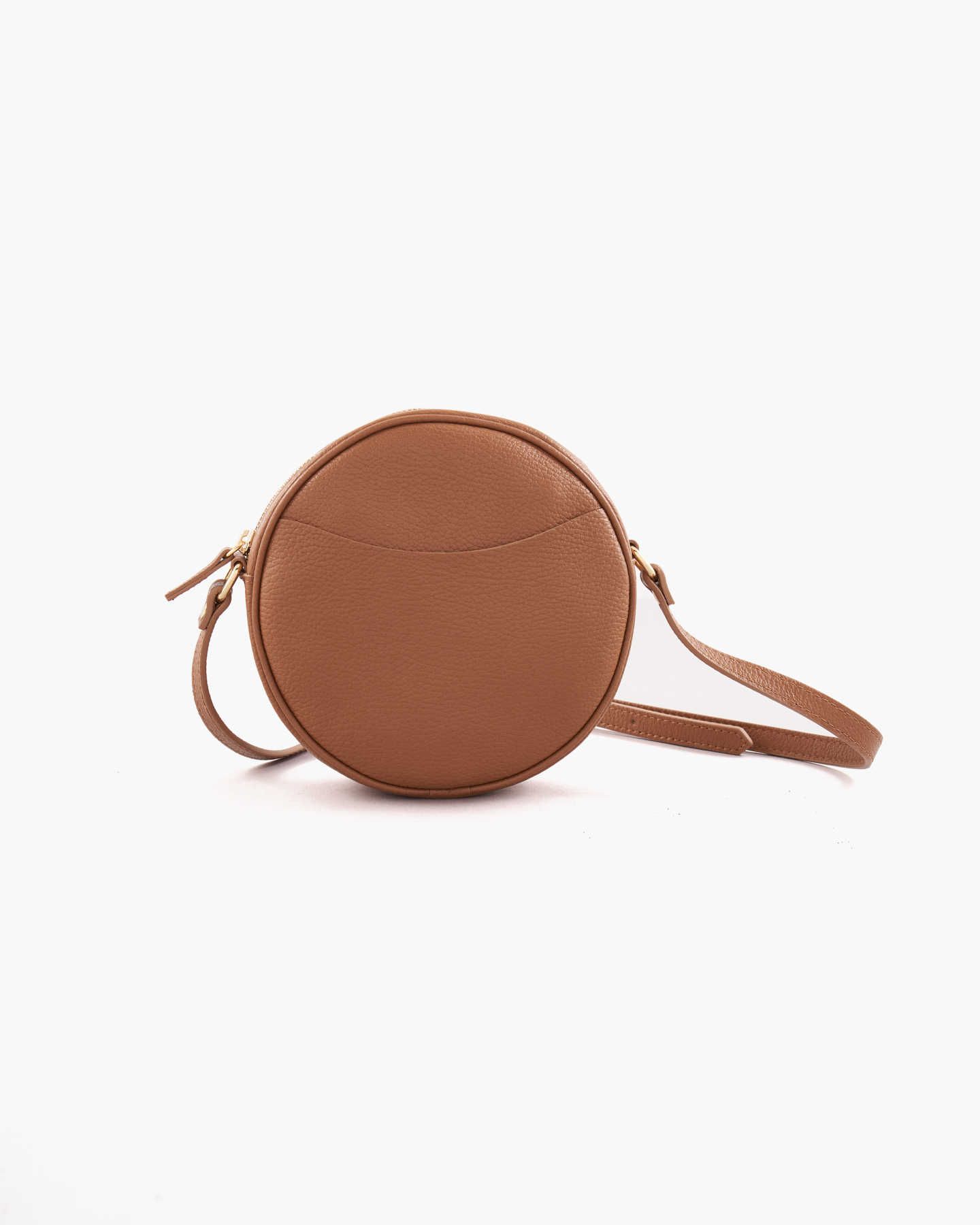 Italian Leather Circle Crossbody Bag | Quince