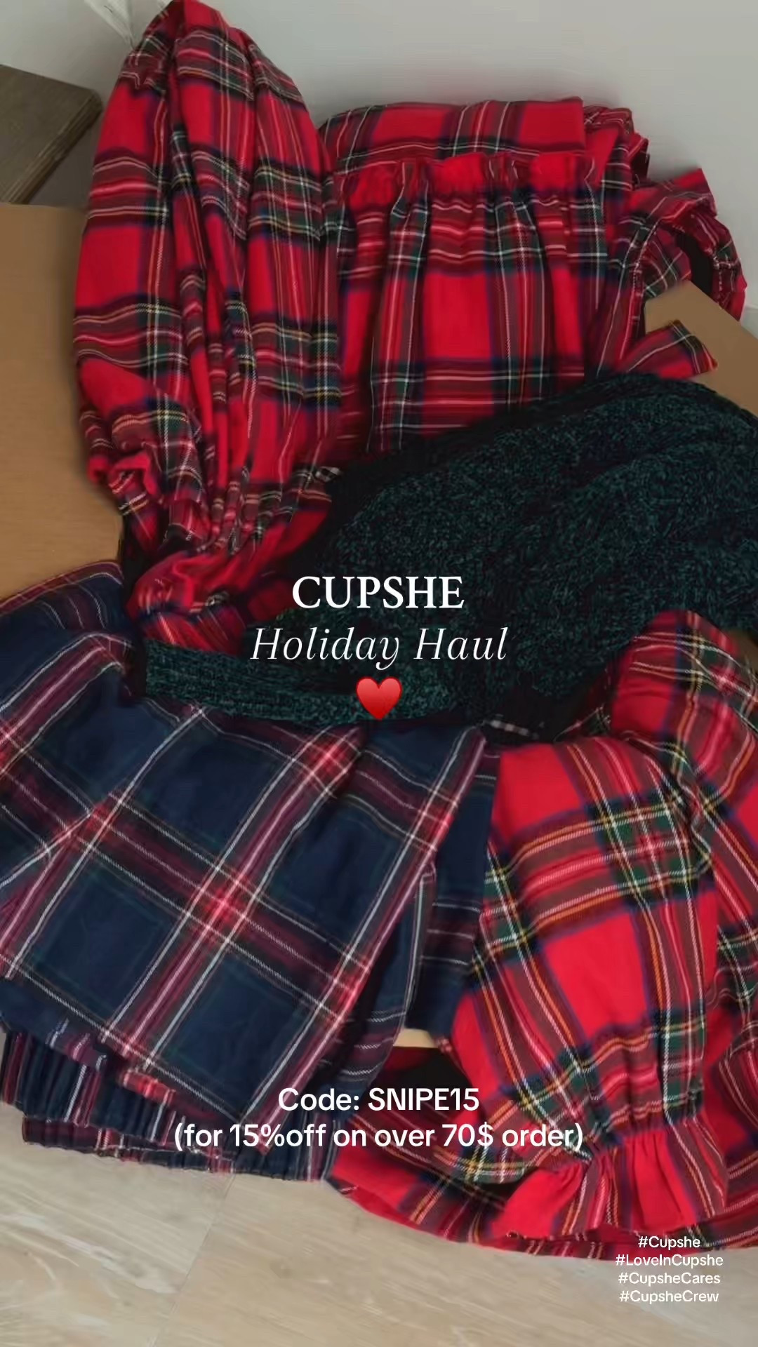 CUpshe Christmas pieces that are perfect for the holidays ✨ wearing smallest size in everything! ♥️ 

#LTKHoliday