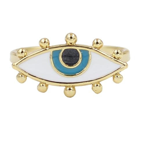 Turkish Evil Eye Cats Eye Gold Plated Faith Protection Lucky Jewelry for Women and Girls Party Sp... | Amazon (US)