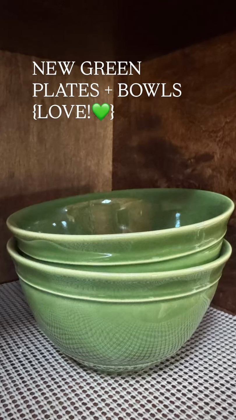💚 These new cereal, bowls and plates are beautiful color and sturdy as well! I absolutely love the glaze on them. Available in other colors as well! ￼

#LTKHome