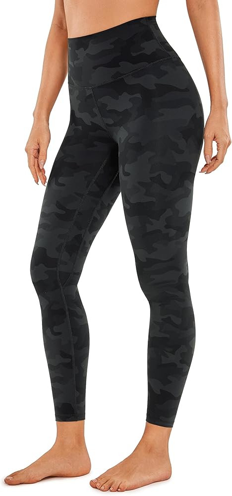 CRZ YOGA Womens Brushed Naked Feeling Workout Leggings 25" - High Waisted Gym Compression Tummy C... | Amazon (US)