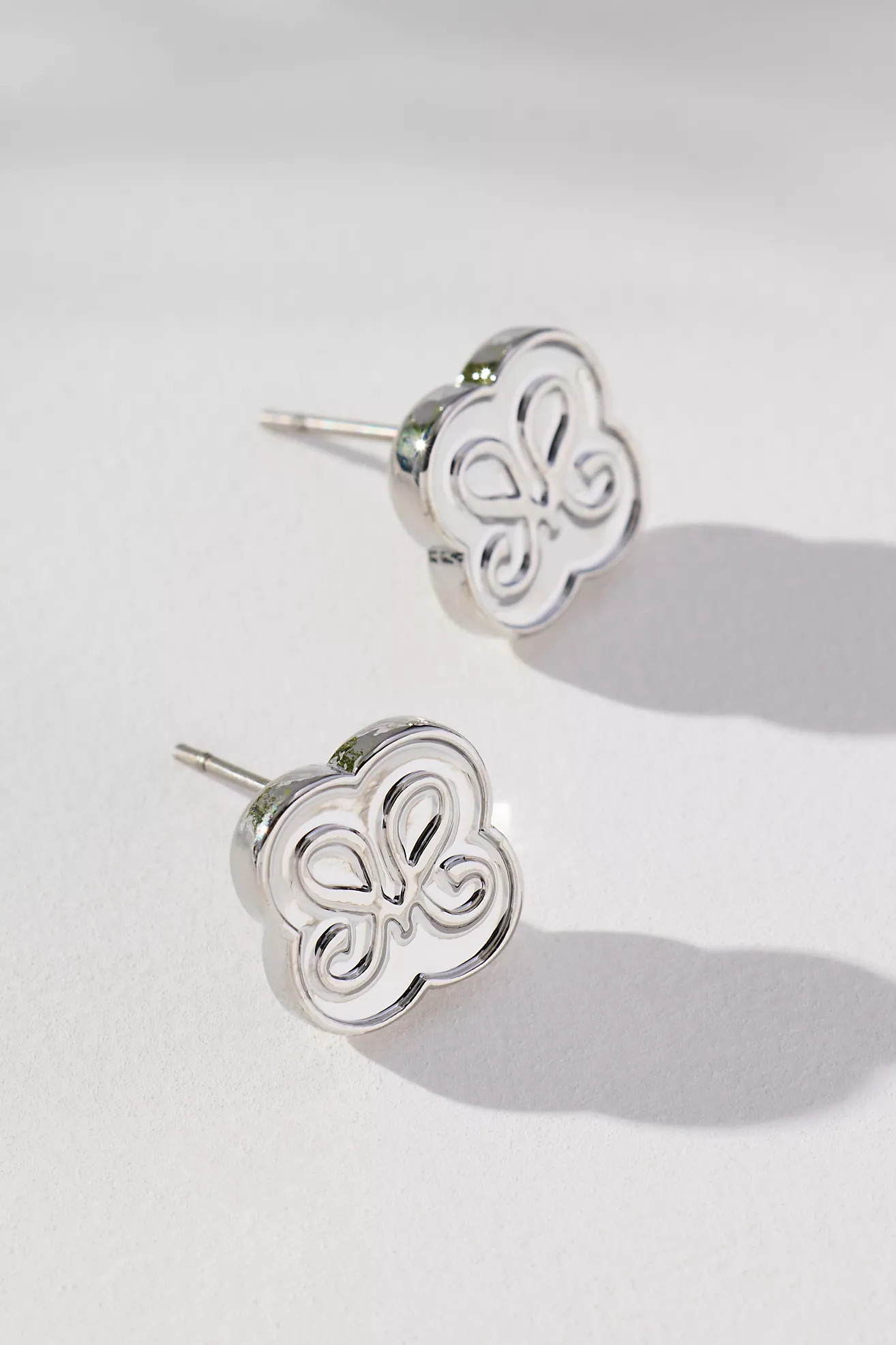 Maeve Logo Stud Earrings | Anthropologie (US)