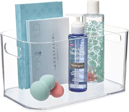 STORi Bliss Open Compartment Plastic Organizer | Clear | Amazon (US)