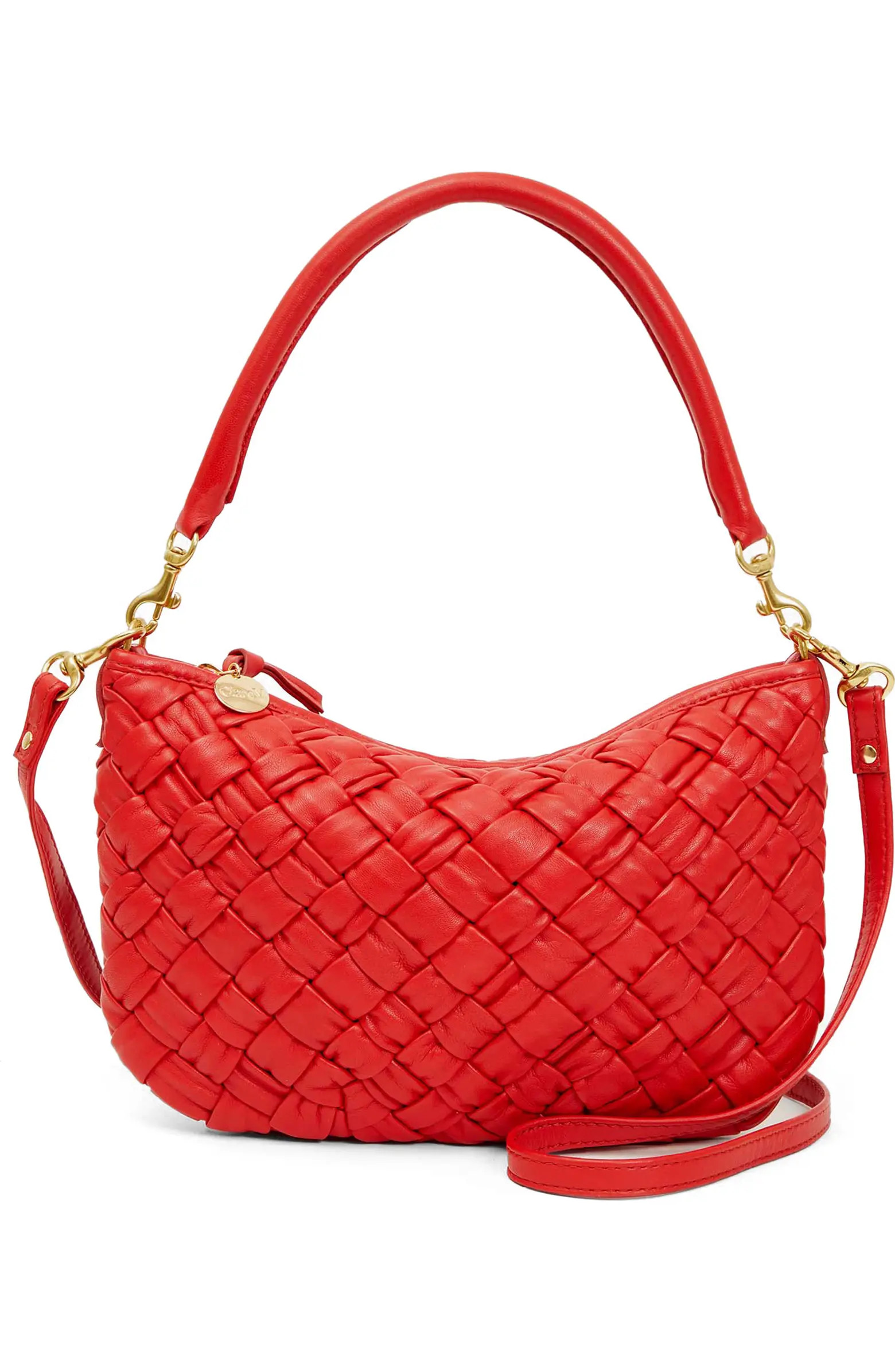 Petit Moyen Woven Leather Messenger Bag | Nordstrom