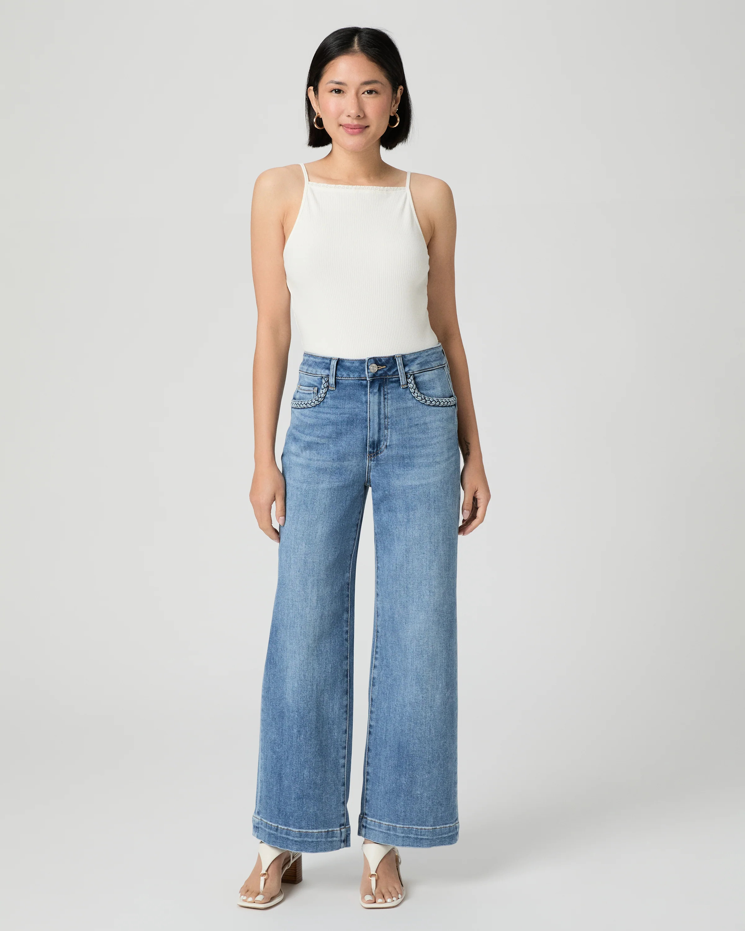Anessa Petite 28" Wide Leg Jean | Paige