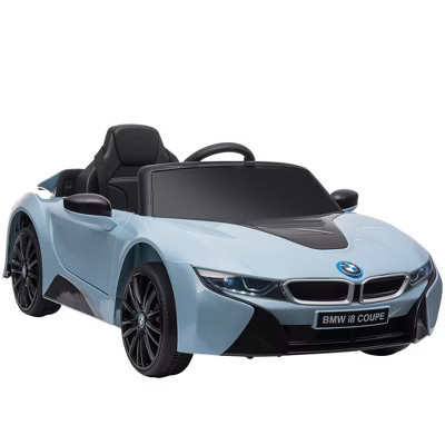 Aosom Licensed BMW I8 Coupe Electric Kids Ride-On Car 6V Battery Powered Toy with Remote Control Music Horn Lights MP3 Wheels Blue | Target
