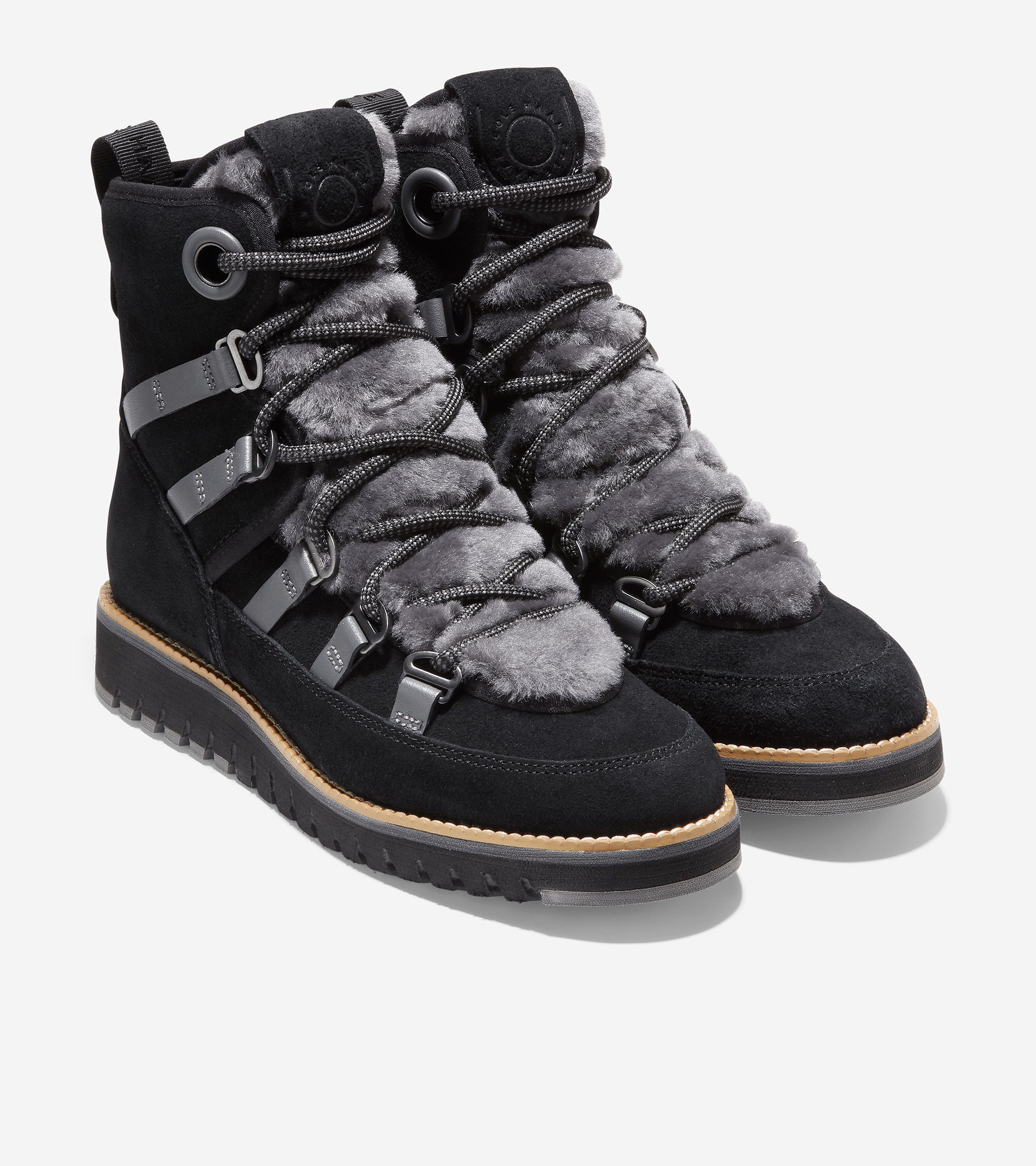 Women's Women's ZERØGRAND Lux Hiker Boot in Black | Cole Haan | Cole Haan (US)