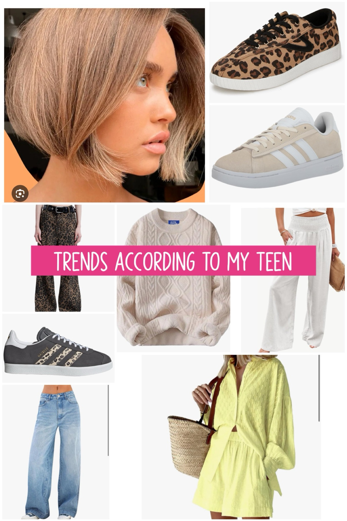 What’s trending 
Baggy jeans, Scandinavian style, adidas, leopard print, short bob haircuts, linen pants, low rise jeans, white pants, cutie colors 

#LTKFindsUnder50 #LTKFindsUnder100 #LTKShoeCrush