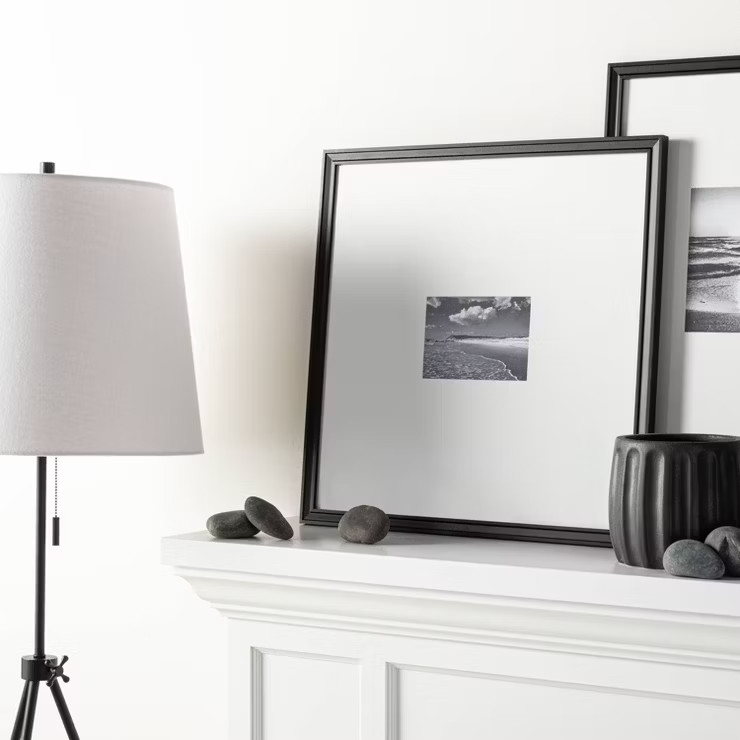 21.49" x 21.49" Matted to 5" x 7" Gallery Single Image Frame Black - Threshold™ designed with S... | Target