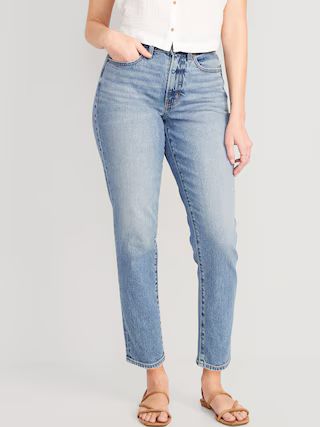 Curvy High-Waisted OG Straight Ankle Jeans | Old Navy (US)