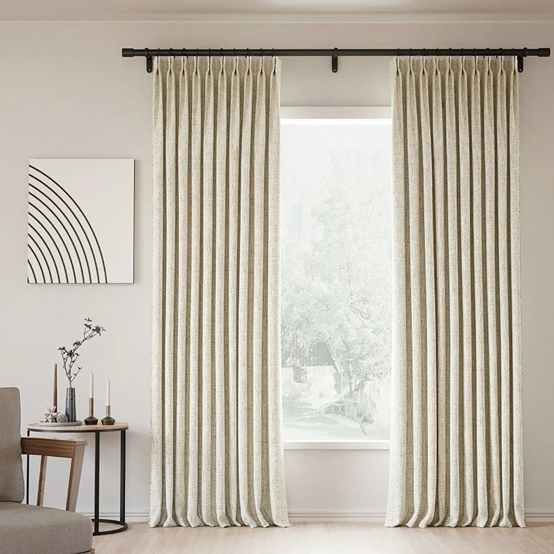 Lille Linen Curtains Drapes Pinch Pleated | Homerilla