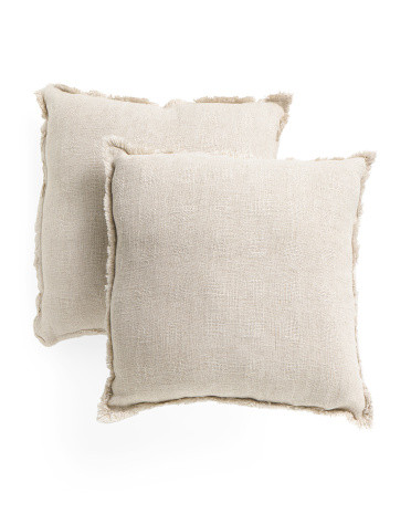 2pk 20x20 Textured Linen Pillow Set | Marshalls