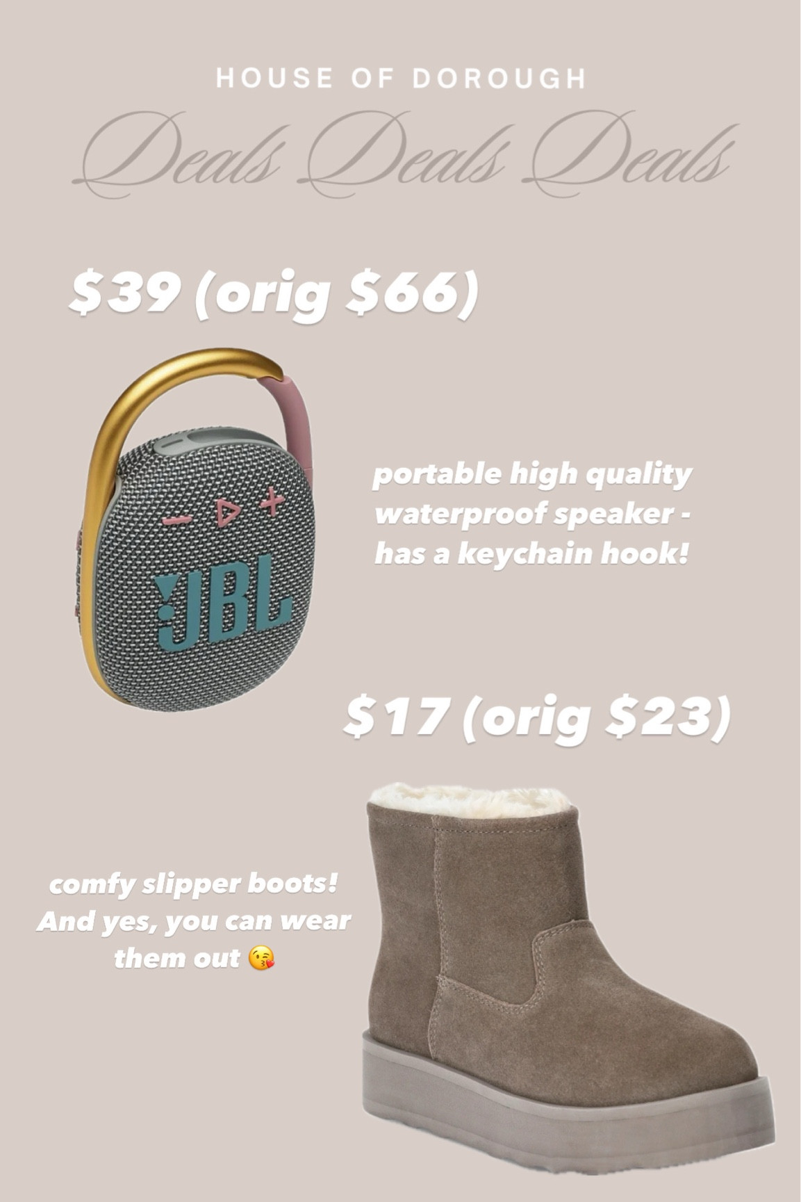 Great tween gift!!! Small waterproof speaker and Ugg boot look a likes! These are cute!!

#LTKCyberWeek #LTKSaleAlert #LTKKids