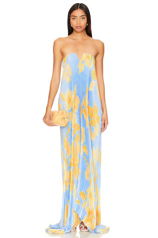 L'IDEE Black Tie Gown in Jardin Blue from Revolve.com | Revolve Clothing (Global)