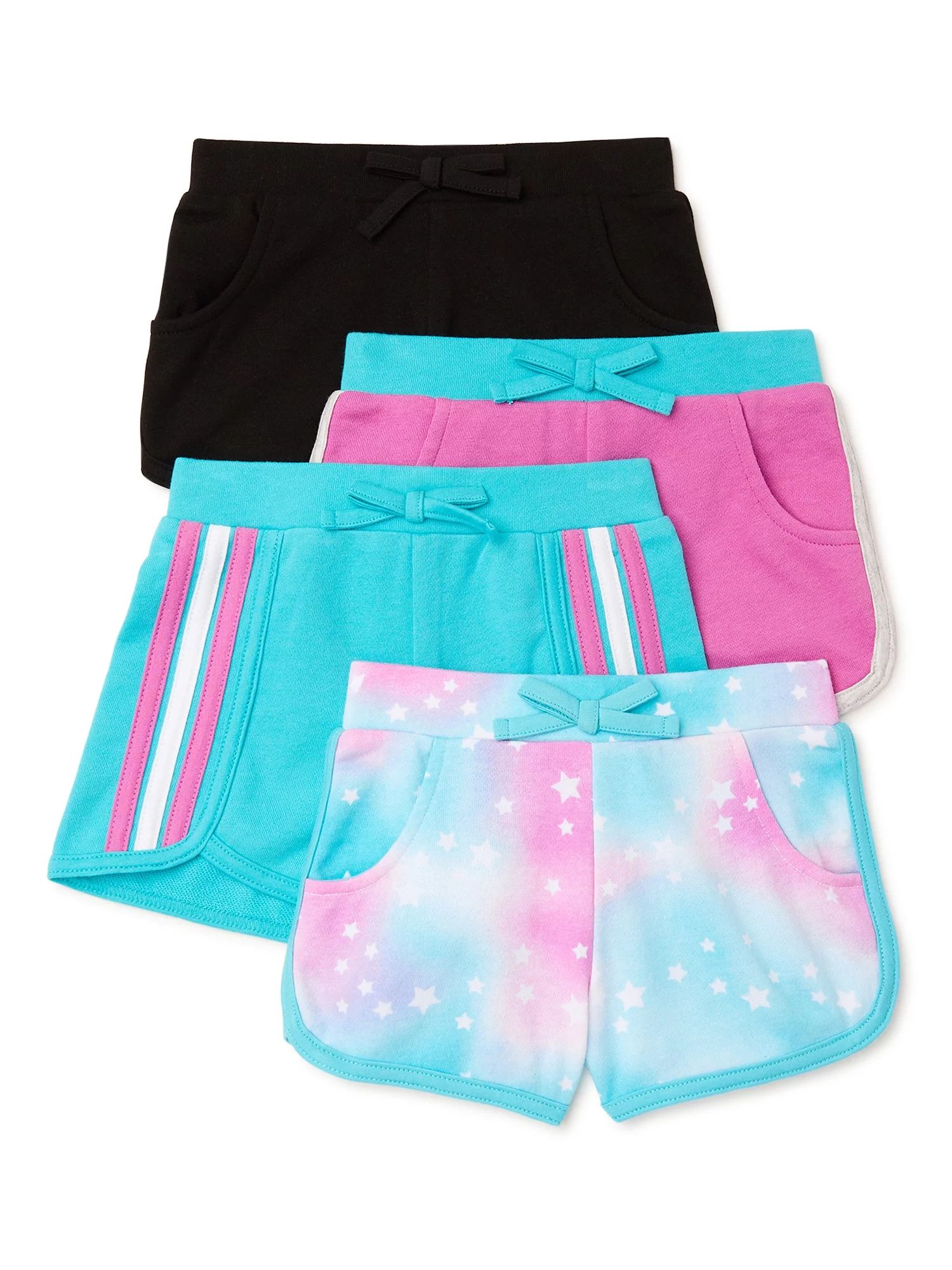 Garanimals Baby & Toddler Girls’ Dolphin Shorts Multipack, 4-Pack, Sizes 12M-5T | Walmart (US)