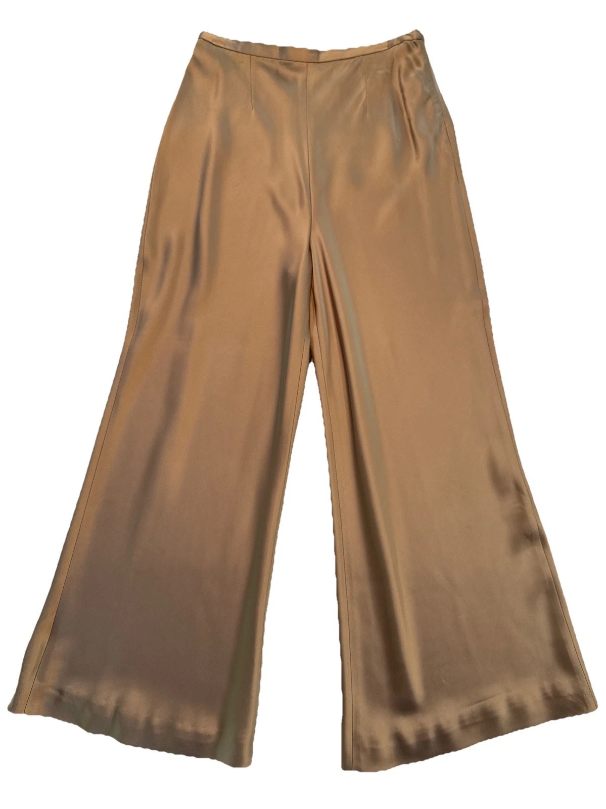 Vintage Giorgio Armani Silk Dress Pants Wide Leg Women’s IT 42 XS Gold Satin | eBay | eBay US