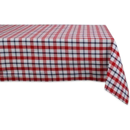 American Plaid Table Top Collection for Everyday Use, Summer Cook-Outs, Barbeques, Picnics, Indoor/Outdoor Entertaining, 100% polyester Machine Washable, Tablecloth, 60x84 | Walmart (US)